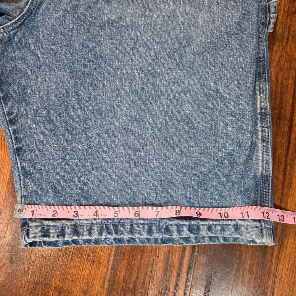 Wrangler‎ Mens Carpenter Denim Shorts Blue Medium Wash Work Worn 64WC4AI Size 40